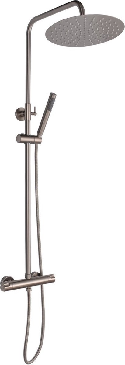 Mawialux thermostatische regendoucheset - Opbouw - Rond - Olga RVS
