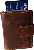 Leather Design Portemonnee - Cardprotector - Zonder Kleingeld - Hunter