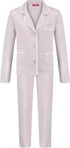 Exclusief Luxueus Kinder nachtkleding Luxe mooie zacht beige hartjes Girly Pyjama van Hanssop met verfijnde kant rand details en een luxe kraag verwerking, Meisjes Pyjama, zacht be