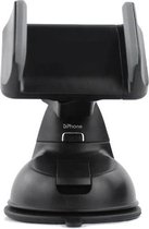 DrPhone MPH8 Universele Smartphone Houder - 3.5 tot 7 inch - Korte nek 360 ° rotatie met zuignap voor Auto Voorruit & Dashboard –Zwart