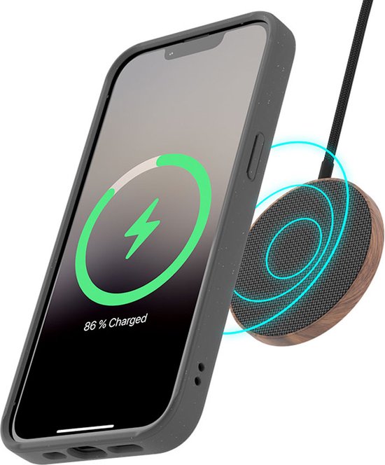 Woodcessories Bio Case MagSafe coque de protection pour téléphones portables 17 cm (6.7") Housse Noir