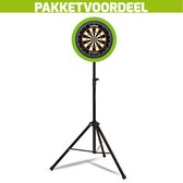 Mobiele Dartbaan VoordeelPakket + Winmau Blade 6 Triple Core + Dartbordverlichting Basic (Lime)