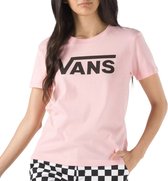 Vans Flying T-shirt  Vrouwen  licht roze/zwart - Maat XXS
