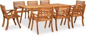Decoways - 9-delige Tuinset massief acaciahout