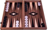 Walnoot combo Schaken - Dammen - Backgammon set - 30x16 cm - Luxe Top Kwaliteit Klasse en Geweldig