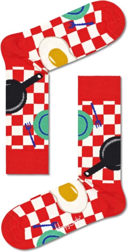 Happy Socks Early Bird Sock EBI01-4300 - Unisexe Feu Multicolore - 41-46