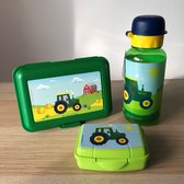 Tractor lunchbox met drinkfles / drinkbeker en mini snackbox  - Die spiegelburg serie Later als ik groot ben ...