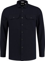 Dstrezzed - Overhemd Flannel Donkerblauw - L - Heren - Regular-fit