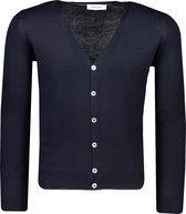 Gran Sasso  Vest Blauw Aansluitend - Maat XL  - Heren - Herfst/Winter Collectie - Lana;Wool