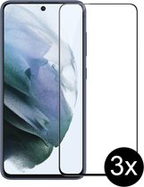 Pure Diamond Samsung S21 Screenprotector - Beschermglas Samsung Galaxy S21 Screen Protector Extra Sterk Glas - 3 Stuks