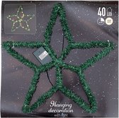 Kerstster met ledverlichting- kerstverlichting- voor binnen-  40 leds- warm wit