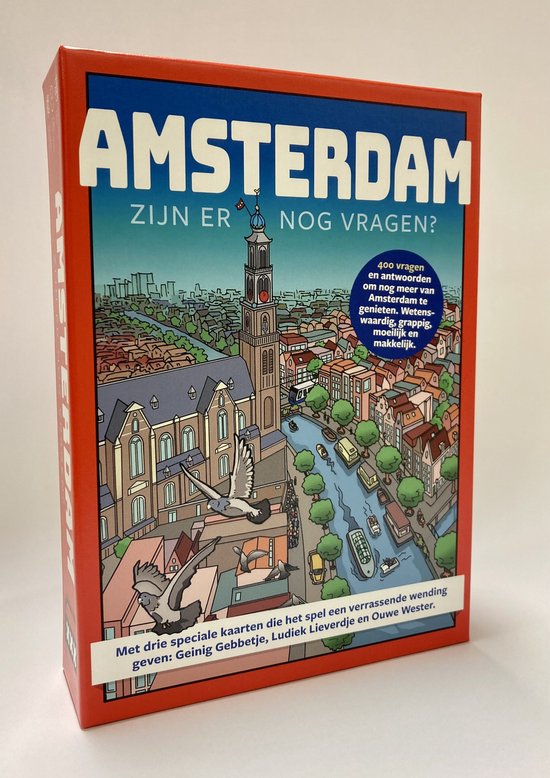 Thumbnail van een extra afbeelding van het spel Amsterdam - Zijn er nog vragen, spel, uitgeverij Loutje