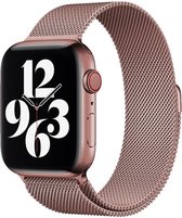 TrendyGoodz Luxe Milanese Loop Smartwatch bandje geschikt voor de Apple Watch 42/44 mm - Rose Gold - Metalen SmartWatch bandje - Watchband - Horloge band - met magneetsluiting