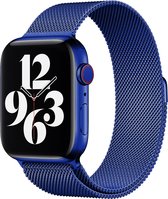 TrendyGoodz Luxe Milanese Loop Smartwatch bandje geschikt voor de Apple Watch 42/44 mm - Blue - Metalen SmartWatch bandje - Watchband - Horloge band - met magneetsluiting