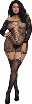 Versatile Garter Dress Dmd - OSQ - Black - Maat  OSQ