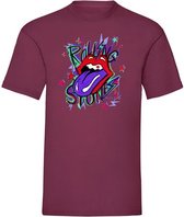 T-shirt purple Rolling Stones - Bordeaux (XL)