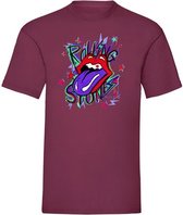 T-shirt purple Rolling Stones - Bordeaux (L)