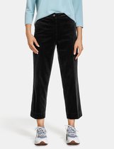 GERRY WEBER Dames Easy fit 3/4-broek van corduroy Schwarz-40