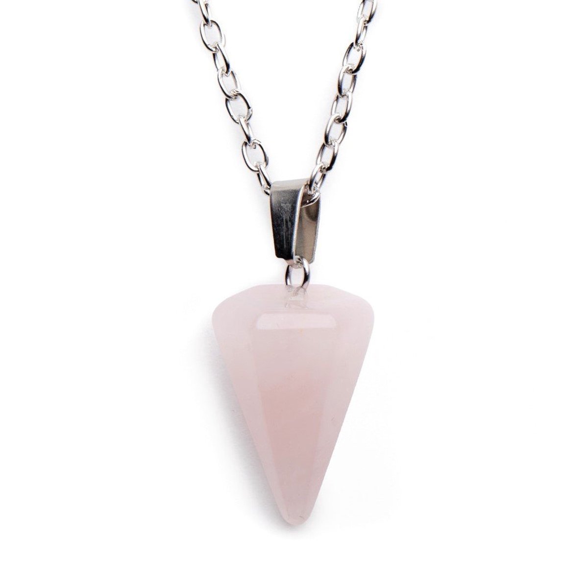 Collier Réglable Avec Pendentif Donuts En Quartz Cristal De Roche 2cm - Neuf Avec étiquettes
