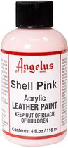Angelus Leather Acrylic Paint - textielverf voor leren stoffen - acrylbasis - Shell Pink - 118ml