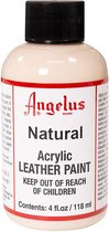 Angelus Leather Acrylic Paint - textielverf voor leren stoffen - acrylbasis - Natural - 118ml