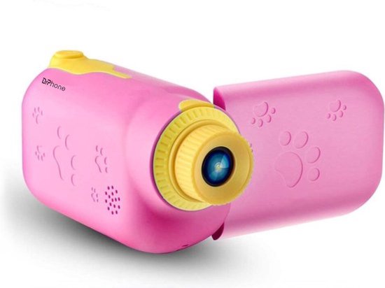 DrPhone PiXEL5 - 2.4 Inch LCD scherm - Kids Camera - Mini Digitale Foto Camera voor Kinderen - Speelgoed Videocamera - Roze
