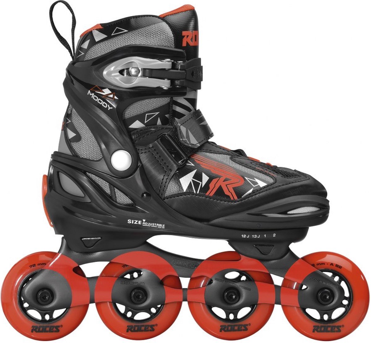 Roces Moody Tif - Zwart/Rood - 36-40