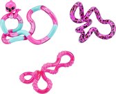 Tangle Junior - Soda Pop / Flamingo / Leopard - Combo 3-Pack - The Original Fidget