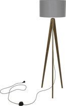 HOLTAZ® - Staande Lamp, Vloerlamp, Lamp op Statief -  Lichtgrijs