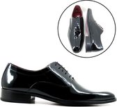 Stravers - Chaussures vernies pour hommes, taille 36, noires. Chaussures en cuir verni petites pointures fumeurs