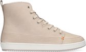 HUB Base Hoge sneakers - Leren Sneaker - Dames - Beige - Maat 38