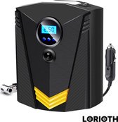 LORIOTH® Automatische Compressor Autobanden - Draagbare Autoband Pomp - 12v Bandenpomp -  Met Led Verlichting - Zwart