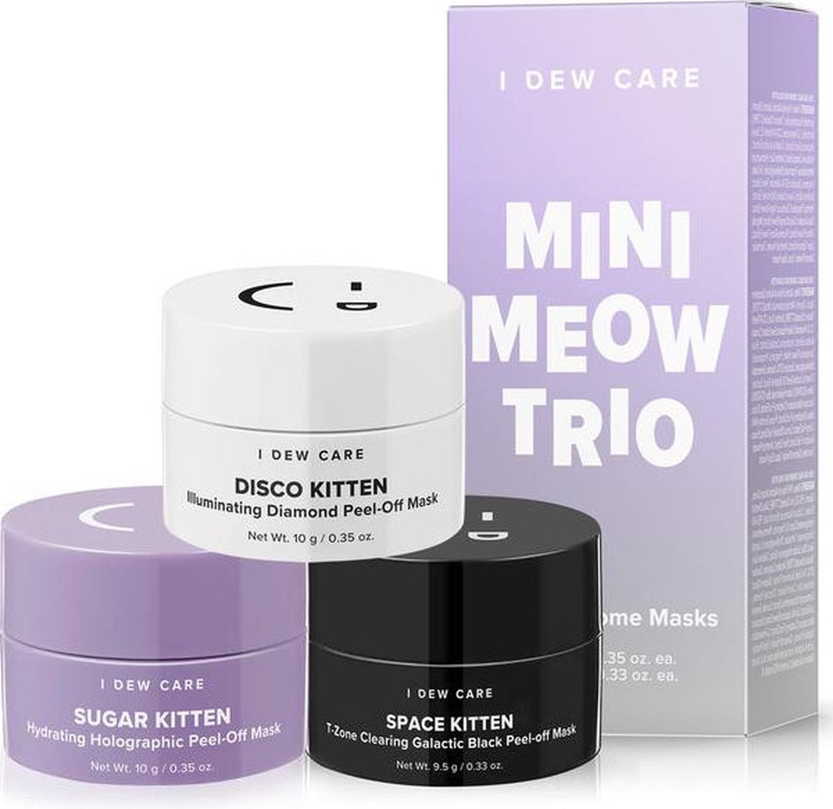 I Dew Care Mini Meow Trio Peel-Off Mask Set