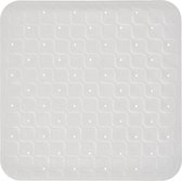 Antislip badmat wit 53 x 53 cm rubber - douchemat anti slip - antislipmat - badmat - Wasbaar en antibacterieel
