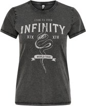 Only T-shirt Onllima Life Reg S/s Top Box Jrs 15242220 Black/ Infinity Dames Maat - M