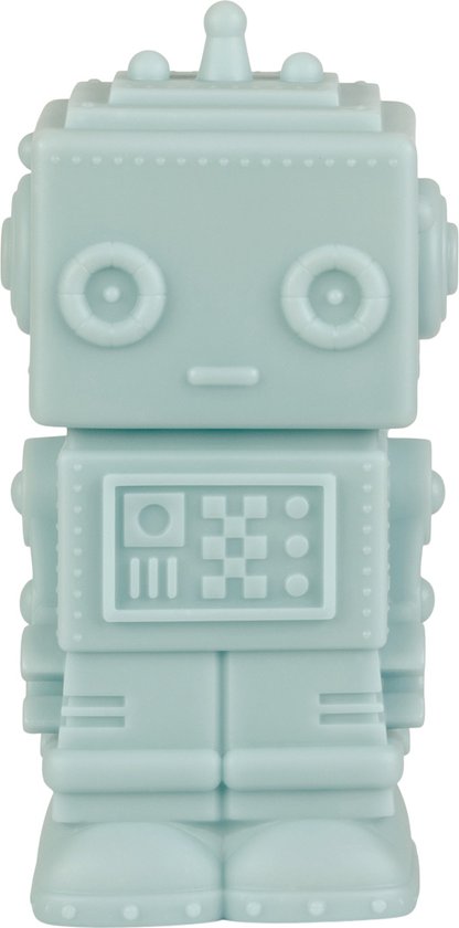 Lampje kinderkamer / kinderlampje: Robot - grijs blauw | A Little Lovely Company