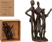 Decopatent® Beeld Sculptuur Familie - Family - Sculptuur van Metaal - Design Sculpturen - Moments of Life - In Giftbox