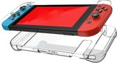 Shell Case | Console & Controller Beschermhoes | Geschikt voor Nintendo Switch | Protector | Joy-Con Hoesjes Bescherming | Click & Play | Transparant