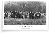 Walljar - FC Utrecht supporters '82 - Zwart wit poster