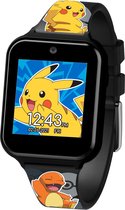 Accutime Pokémon Smartwatch Kinderen - Selfie Camera, Foto & Video - Zwart