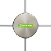 LEDatHOME - Mini cilindrische metalen 4-zijdige gat plafondkap - aansluitdoos