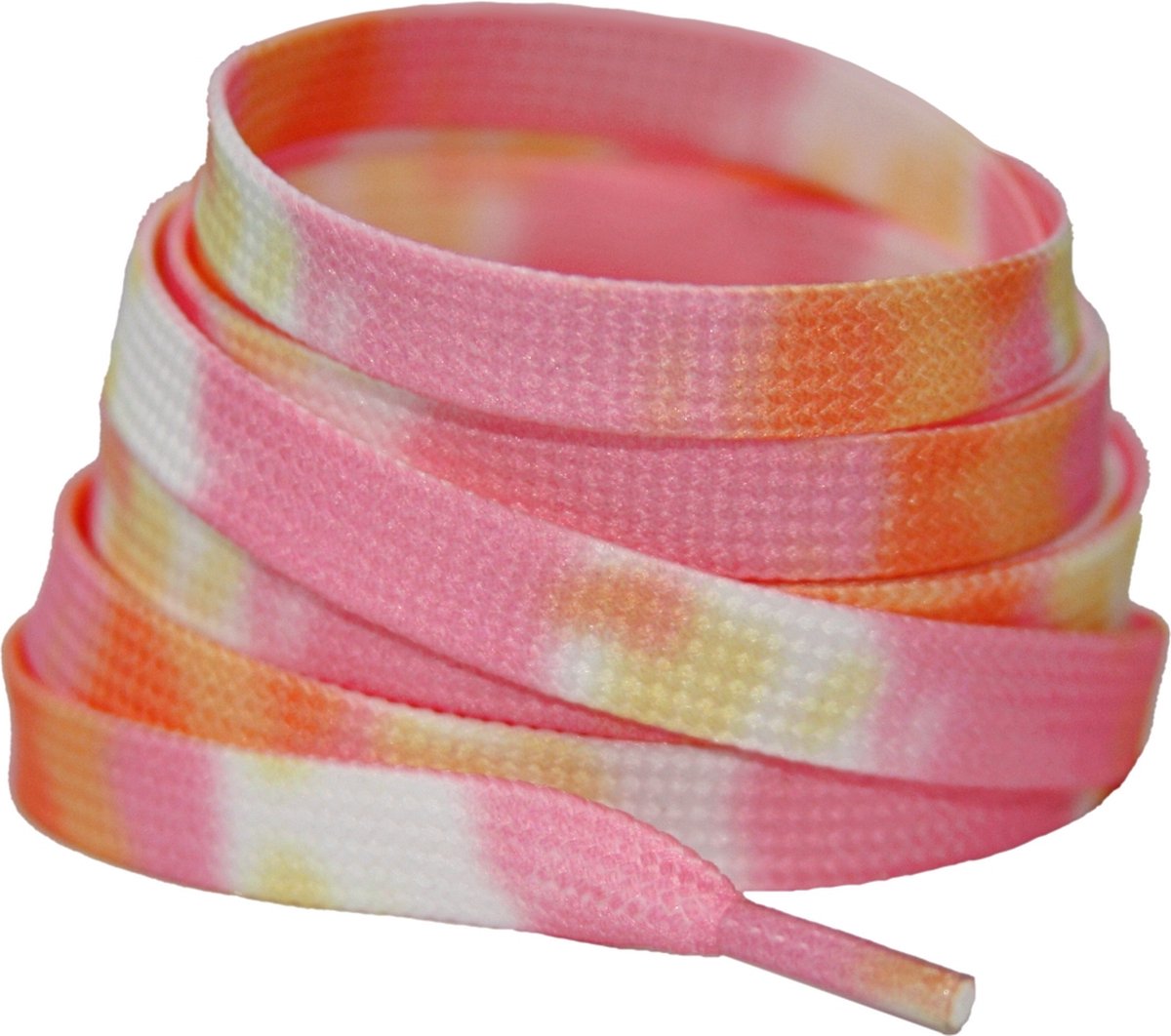 Printveter Tie Dye 8mm Oranje/Roze 120cm