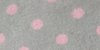 ISI Mini Aankleedkussenhoes Grijs met Roze Stippen