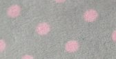 ISI Mini Aankleedkussenhoes Grijs met Roze Stippen
