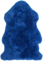 ZILTY WOOL® merino schapenvacht - Large / Groot (ca. 105 cm lang x 70 cm breed) - Blauw