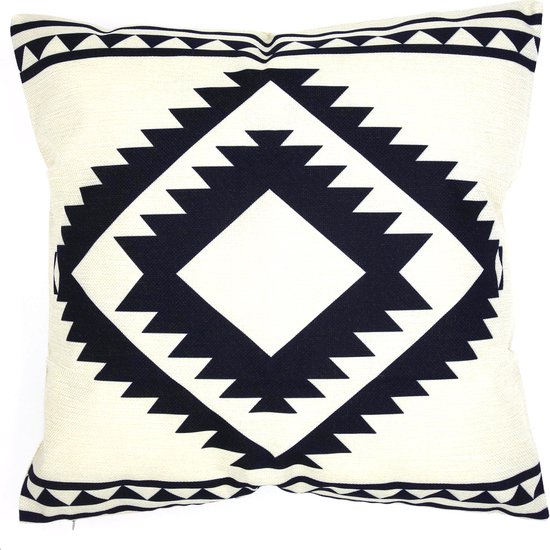 Kussenhoes Inca | Aztec | 45 x 45 cm | Beige | Exclusief binnenkussen