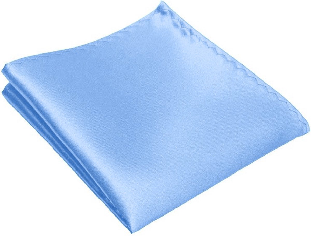Pochette - Lichtblauw- pochet – heren - unisex