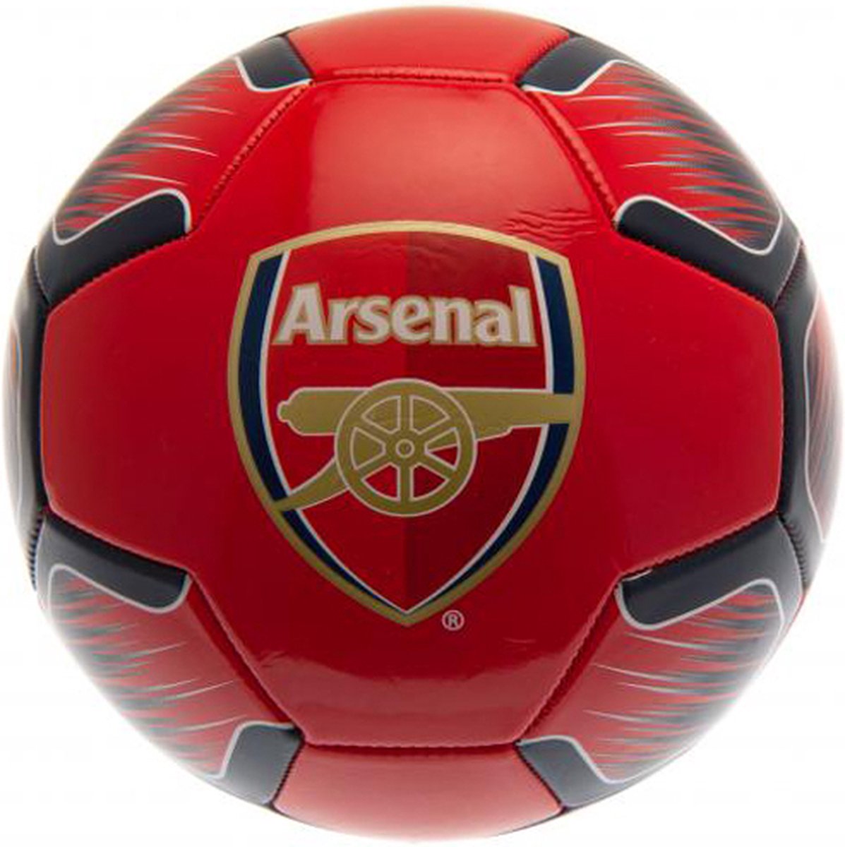 Arsenal voetbal - maat 5 - rood/blauw - NS
