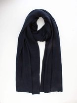Colette 100% Organic Cashmere Scarf- Black friday- Luxe cadeau- Heren sjaal- Uni- Omslagdoek- Fijn gebreide kasjmier sjaal-Cadeau voor man- Unisex- Navy