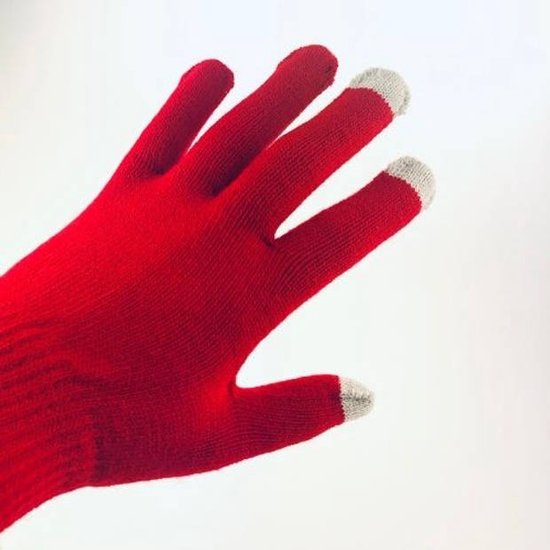 Zachte handschoenen met touch vingers / met touch screen functie / Warm dun / Rood